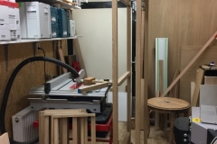 De kast in opbouw.